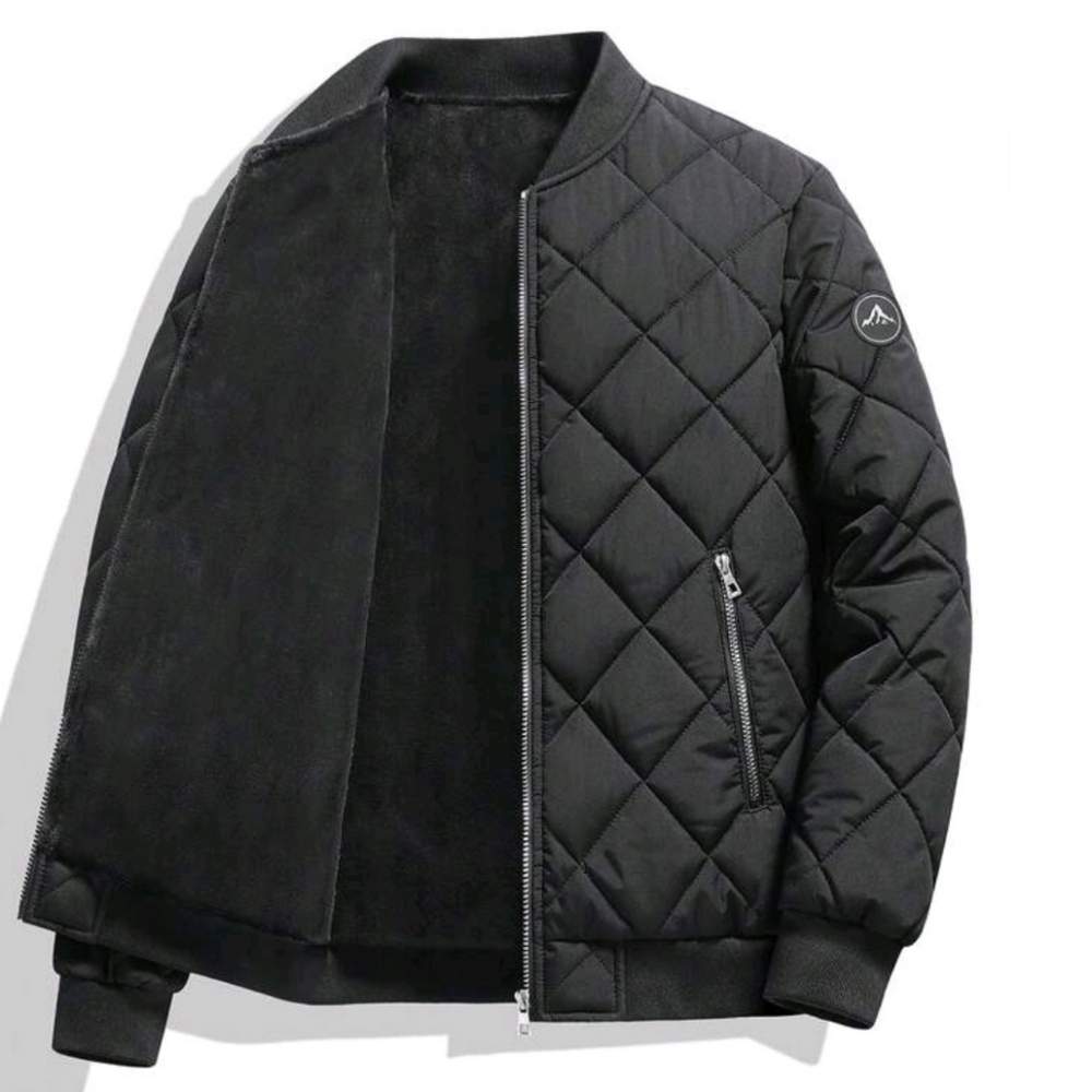 Men's Baseball Jacket - Fleece Lining